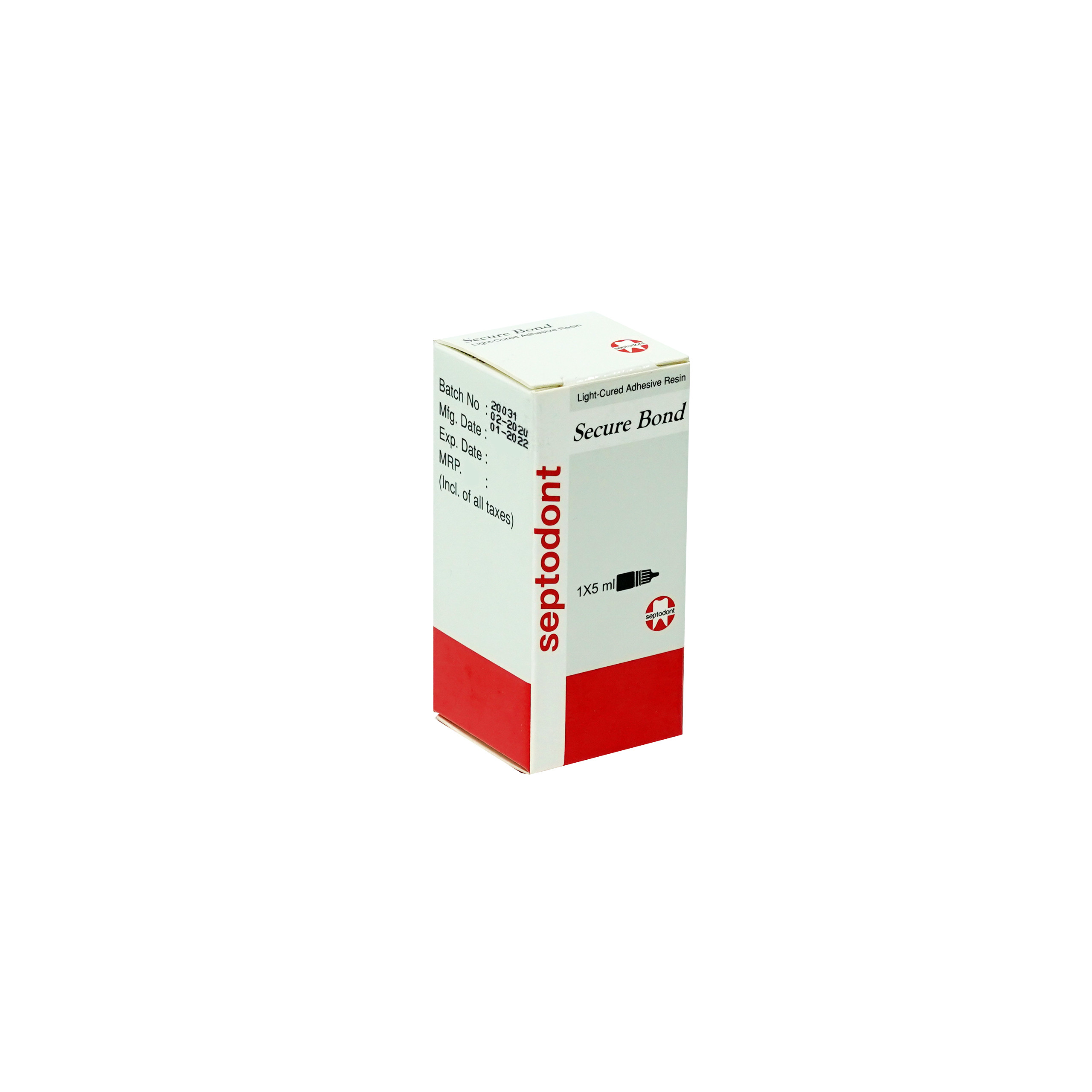 Septodont Secure Bond Light Cure Adhesive Resin Bond 5ml